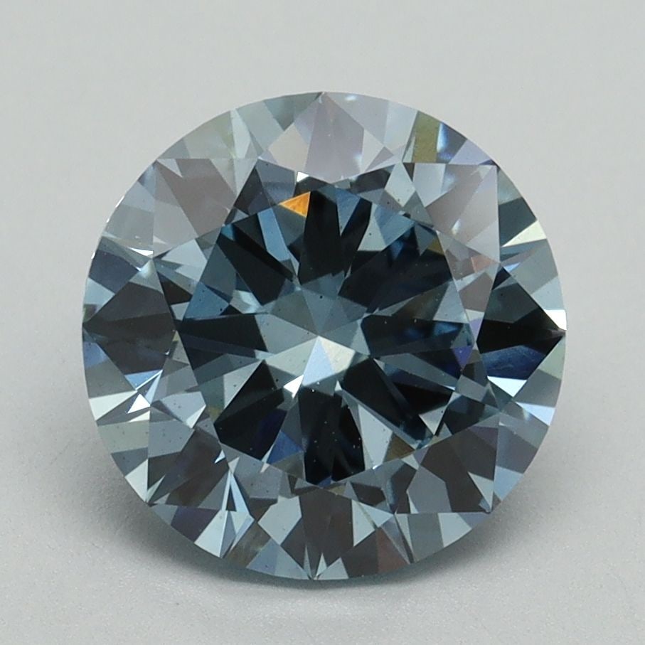 Loose Diamond - ROUND 3.0ct Fancy Vivid Blue VS2: Loose Diamond - ROUND 3.0ct Fancy Vivid Blue VS2 Source: This is a real non-mined Diamond that has been grown in a lab Shape: ROUND Carats: 3.0 Color: Fancy Vivid Blue Certification: IGI Video: Video