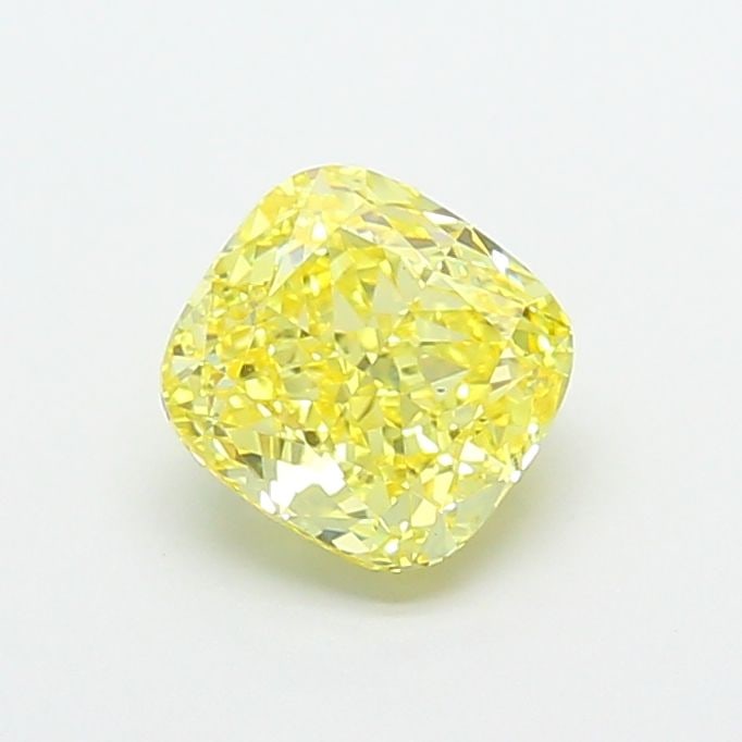 Loose Diamond - CUSHION MODIFIED 1.57ct Fancy Intense Yellow VS2: Loose Diamond - CUSHION MODIFIED 1.57ct Fancy Intense Yellow VS2 Source: This is a real non-mined Diamond that has been grown in a lab Shape: CUSHION MODIFIED Carats: 1.57 Color: Fancy Intense Yellow 