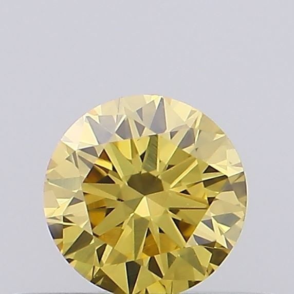 Loose Diamond - ROUND 0.26ct Fancy Intense Yellow VS1: Loose Diamond - ROUND 0.26ct Fancy Intense Yellow VS1 Source: This is a real non-mined Diamond that has been grown in a lab Shape: ROUND Carats: 0.26 Color: Fancy Intense Yellow Certification: IGI Vid