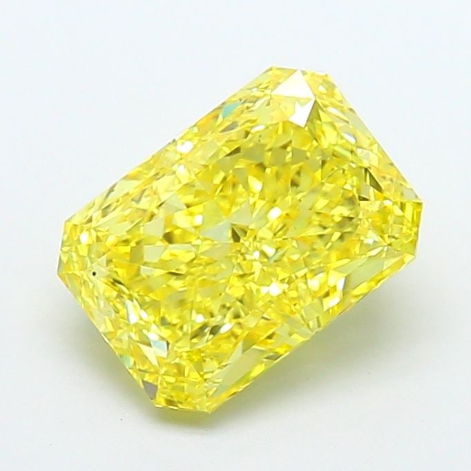Loose Diamond - RADIANT 3.52ct Fancy Vivid Yellow VS2: Loose Diamond - RADIANT 3.52ct Fancy Vivid Yellow VS2 Source: This is a real non-mined Diamond that has been grown in a lab Shape: RADIANT Carats: 3.52 Color: Fancy Vivid Yellow Certification: IGI Vid