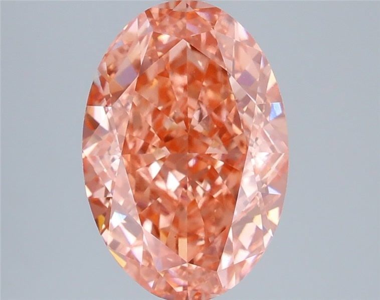Loose Diamond - OVAL 4.05ct Fancy Vivid Pink VVS2: Loose Diamond - OVAL 4.05ct Fancy Vivid Pink VVS2 Source: This is a real non-mined Diamond that has been grown in a lab Shape: OVAL Carats: 4.05 Color: Fancy Vivid Pink Certification: IGI Video: