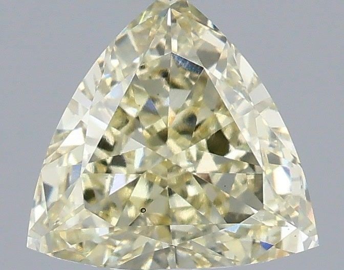 Loose Diamond - TRIANGULAR 1.01ct Fancy Light Yellow VS2: Loose Diamond - TRIANGULAR 1.01ct Fancy Light Yellow VS2 Source: This is a real non-mined Diamond that has been grown in a lab Shape: TRIANGULAR Carats: 1.01 Color: Fancy Light Yellow Certification: I