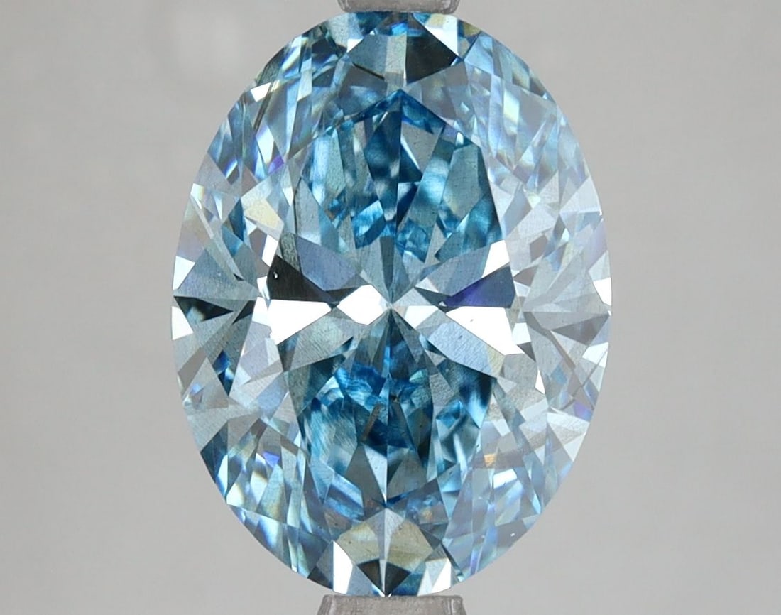 Loose Diamond - OVAL 3.54ct Fancy Vivid Blue VS2: Loose Diamond - OVAL 3.54ct Fancy Vivid Blue VS2 Source: This is a real non-mined Diamond that has been grown in a lab Shape: OVAL Carats: 3.54 Color: Fancy Vivid Blue Certification: NONE Video: