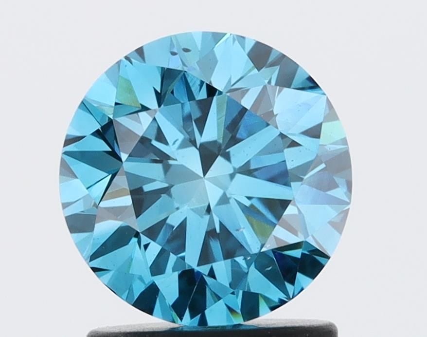 Loose Diamond - ROUND 1.94ct Fancy Blue SI1: Loose Diamond - ROUND 1.94ct Fancy Blue SI1 Source: This is a real non-mined Diamond that has been grown in a lab Shape: ROUND Carats: 1.94 Color: Fancy Blue Certification: NONE Video:
