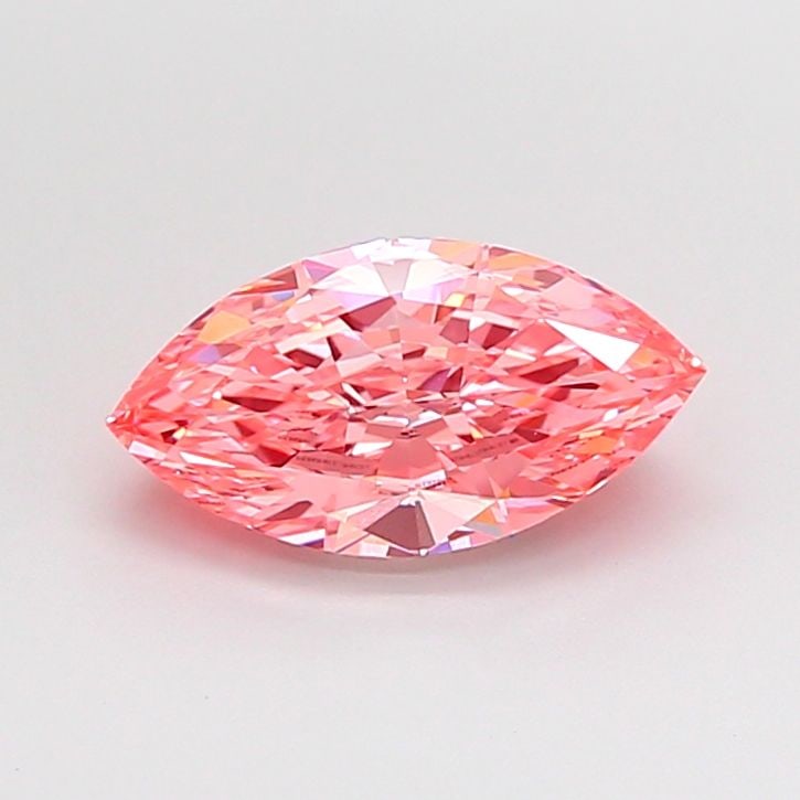 Loose Diamond - MARQUISE 1.58ct Fancy Vivid Pink VVS2: Loose Diamond - MARQUISE 1.58ct Fancy Vivid Pink VVS2 Source: This is a real non-mined Diamond that has been grown in a lab Shape: MARQUISE Carats: 1.58 Color: Fancy Vivid Pink Certification: IGI Vide