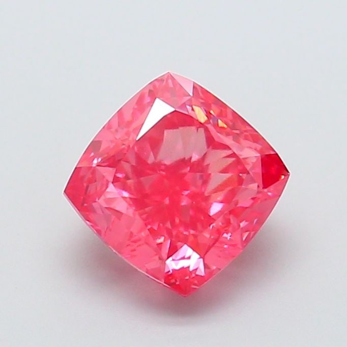 Loose Diamond - CUSHION MODIFIED 2.09ct Fancy Vivid Pink VVS2: Loose Diamond - CUSHION MODIFIED 2.09ct Fancy Vivid Pink VVS2 Source: This is a real non-mined Diamond that has been grown in a lab Shape: CUSHION MODIFIED Carats: 2.09 Color: Fancy Vivid Pink Certifi