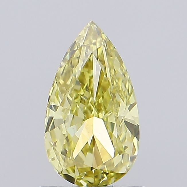 Loose Diamond - PEAR 1.03ct Fancy Intense Yellow VS1: Loose Diamond - PEAR 1.03ct Fancy Intense Yellow VS1 Source: This is a real non-mined Diamond that has been grown in a lab Shape: PEAR Carats: 1.03 Color: Fancy Intense Yellow Certification: IGI Video