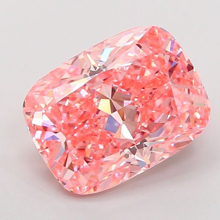 Loose Diamond - CUSHION MODIFIED 5.06ct Fancy Vivid Pink VVS2: Loose Diamond - CUSHION MODIFIED 5.06ct Fancy Vivid Pink VVS2 Source: This is a real non-mined Diamond that has been grown in a lab Shape: CUSHION MODIFIED Carats: 5.06 Color: Fancy Vivid Pink Certifi