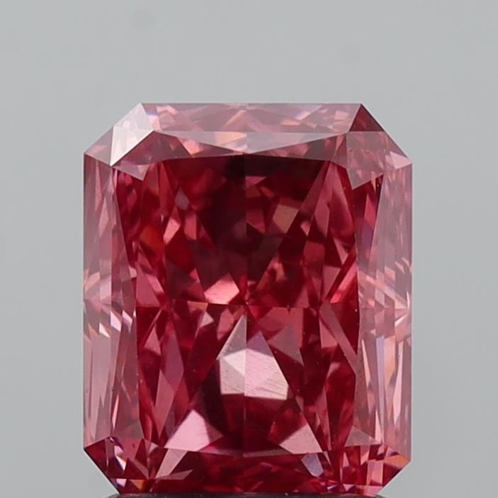 Loose Diamond - RADIANT 1.86ct Fancy Vivid Pink VS2: Loose Diamond - RADIANT 1.86ct Fancy Vivid Pink VS2 Source: This is a real non-mined Diamond that has been grown in a lab Shape: RADIANT Carats: 1.86 Color: Fancy Vivid Pink Certification: IGI Video: