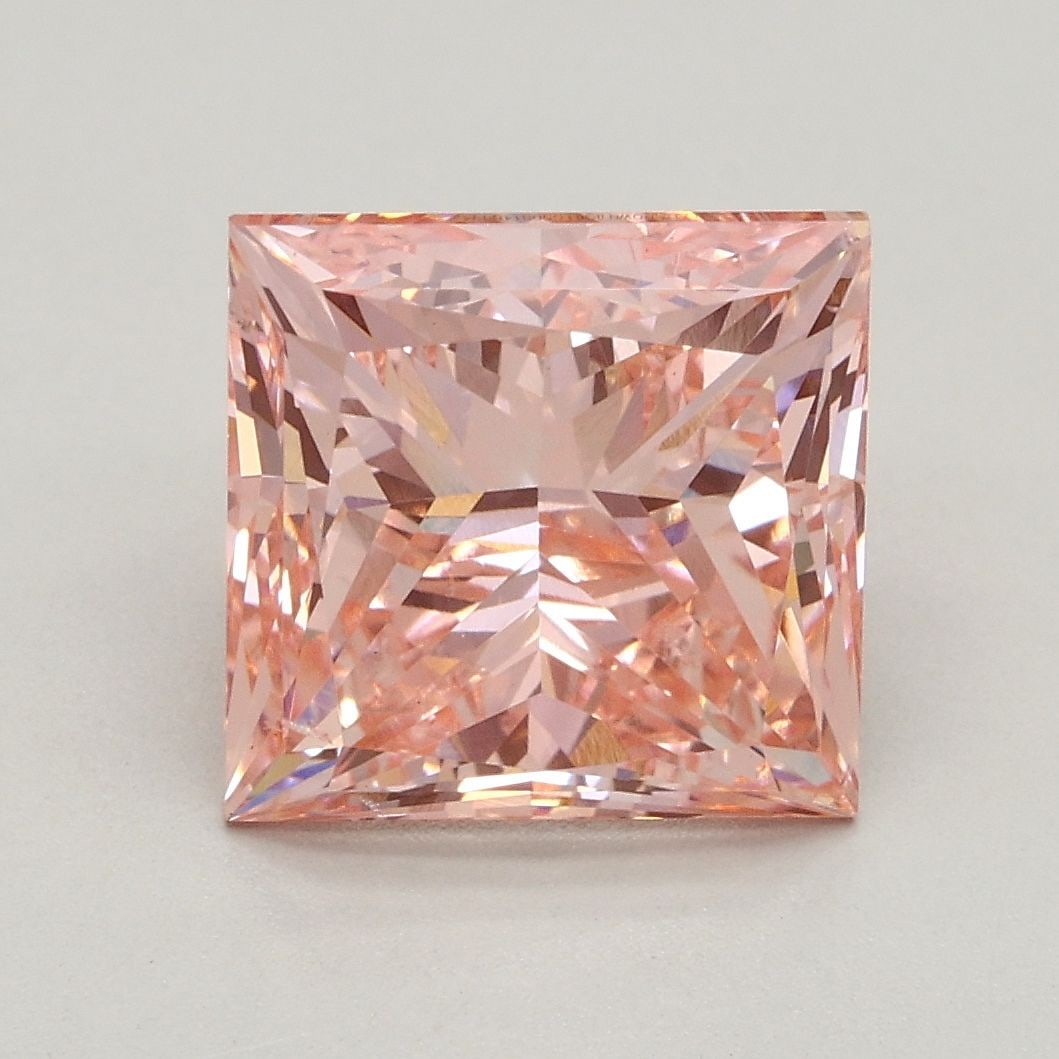 Loose Diamond - PRINCESS 3.0ct Fancy Intense Pink SI1: Loose Diamond - PRINCESS 3.0ct Fancy Intense Pink SI1 Source: This is a real non-mined Diamond that has been grown in a lab Shape: PRINCESS Carats: 3.0 Color: Fancy Intense Pink Certification: IGI Vid