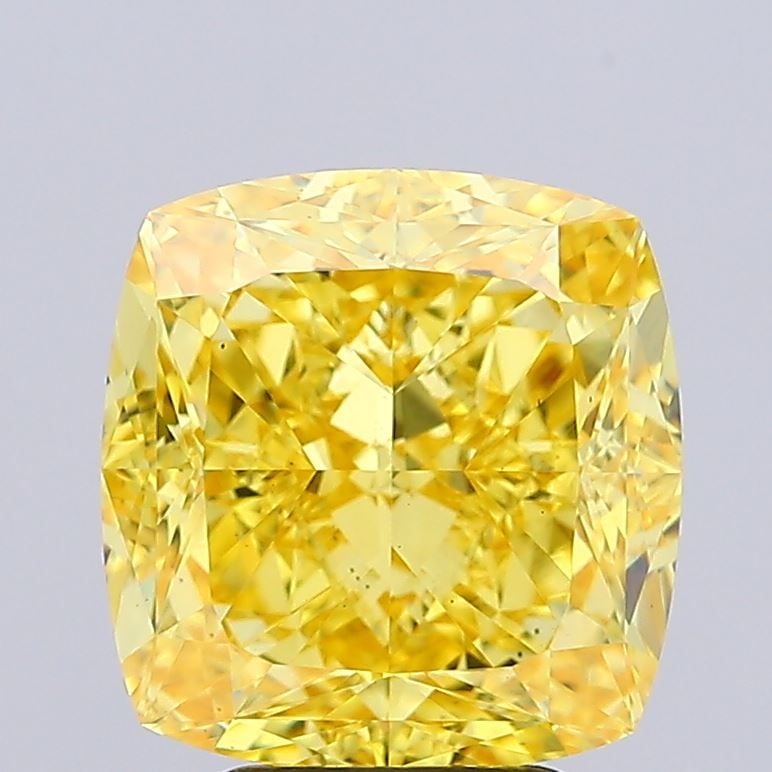 Loose Diamond - CUSHION MODIFIED 5.63ct Fancy Vivid Yellow VS1: Loose Diamond - CUSHION MODIFIED 5.63ct Fancy Vivid Yellow VS1 Source: This is a real non-mined Diamond that has been grown in a lab Shape: CUSHION MODIFIED Carats: 5.63 Color: Fancy Vivid Yellow Cert