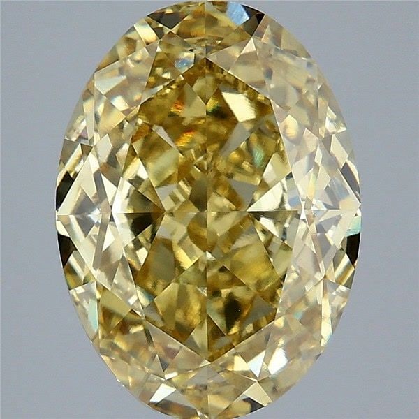 Loose Diamond - OVAL 6.06ct Fancy Intense Yellow VS2: Loose Diamond - OVAL 6.06ct Fancy Intense Yellow VS2 Source: This is a real non-mined Diamond that has been grown in a lab Shape: OVAL Carats: 6.06 Color: Fancy Intense Yellow Certification: IGI Video