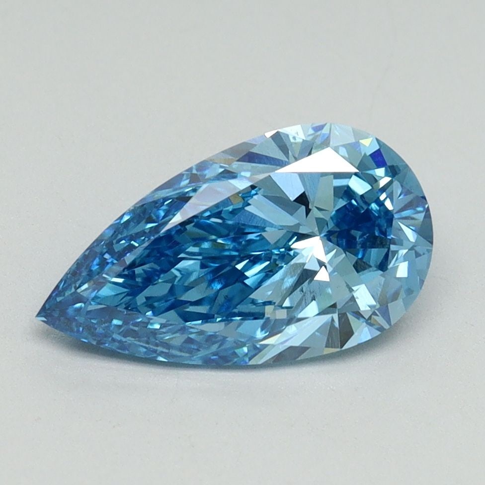 Loose Diamond - PEAR 1.54ct Fancy Vivid Blue VS2: Loose Diamond - PEAR 1.54ct Fancy Vivid Blue VS2 Source: This is a real non-mined Diamond that has been grown in a lab Shape: PEAR Carats: 1.54 Color: Fancy Vivid Blue Certification: IGI Video:
