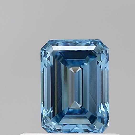 Loose Diamond - EMERALD 0.54ct Fancy Vivid Blue VVS2: Loose Diamond - EMERALD 0.54ct Fancy Vivid Blue VVS2 Source: This is a real non-mined Diamond that has been grown in a lab Shape: EMERALD Carats: 0.54 Color: Fancy Vivid Blue Certification: IGI Video: