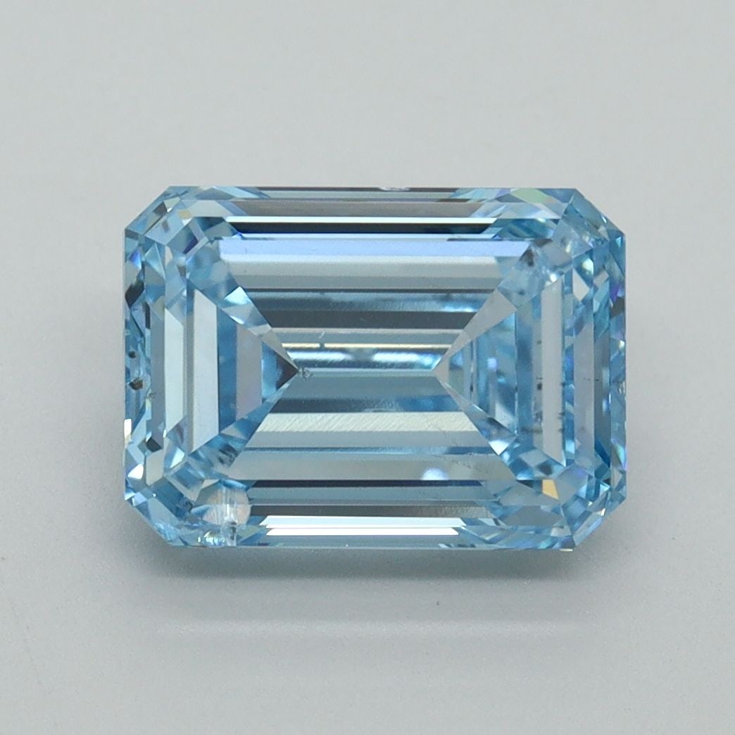 Loose Diamond - EMERALD 3.0ct Fancy Intense Blue SI2: Loose Diamond - EMERALD 3.0ct Fancy Intense Blue SI2 Source: This is a real non-mined Diamond that has been grown in a lab Shape: EMERALD Carats: 3.0 Color: Fancy Intense Blue Certification: IGI