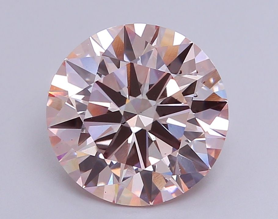 Ideal Loose Diamond - ROUND 4.1ct Fancy Light Pink VS2: Ideal Loose Diamond - ROUND 4.1ct Fancy Light Pink VS2 Source: This is a real non-mined Diamond that has been grown in a lab Shape: ROUND Carats: 4.1 Color: Fancy Light Pink Certification: IGI Video: