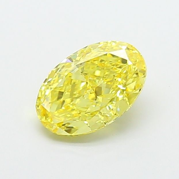 Loose Diamond - OVAL 1.53ct Fancy Vivid Yellow VS1: Loose Diamond - OVAL 1.53ct Fancy Vivid Yellow VS1 Source: This is a real non-mined Diamond that has been grown in a lab Shape: OVAL Carats: 1.53 Color: Fancy Vivid Yellow Certification: IGI Video: