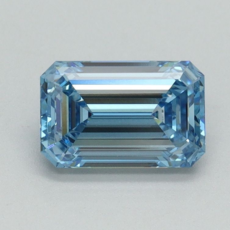 Loose Diamond - EMERALD 1.02ct Fancy Intense Blue VS1: Loose Diamond - EMERALD 1.02ct Fancy Intense Blue VS1 Source: This is a real non-mined Diamond that has been grown in a lab Shape: EMERALD Carats: 1.02 Color: Fancy Intense Blue Certification: IGI Vid