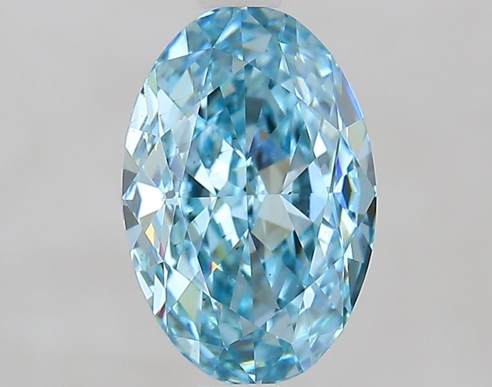 Loose Diamond - OVAL 1.93ct Fancy Vivid Blue VS2: Loose Diamond - OVAL 1.93ct Fancy Vivid Blue VS2 Source: This is a real non-mined Diamond that has been grown in a lab Shape: OVAL Carats: 1.93 Color: Fancy Vivid Blue Certification: IGI Video: