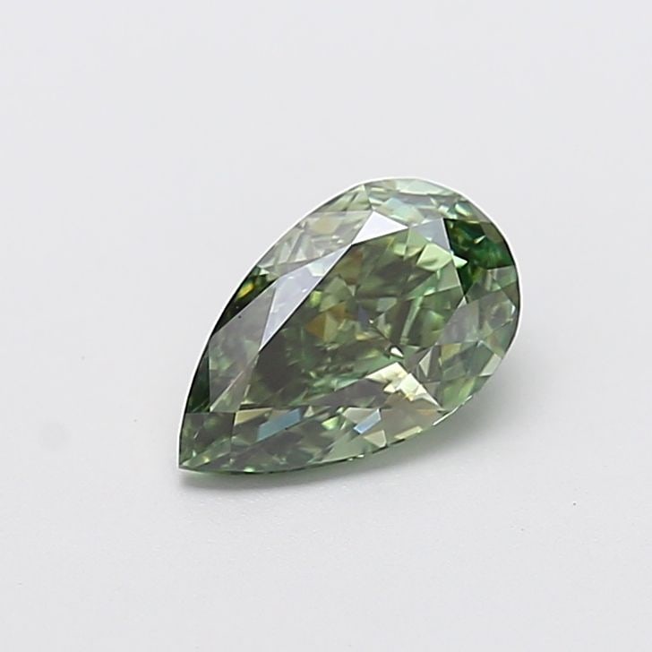 Loose Diamond - PEAR 1.34ct Fancy Vivid Green VVS2: Loose Diamond - PEAR 1.34ct Fancy Vivid Green VVS2 Source: This is a real non-mined Diamond that has been grown in a lab Shape: PEAR Carats: 1.34 Color: Fancy Vivid Green Certification: IGI Video: