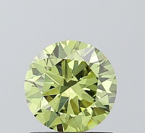 Loose Diamond - ROUND 1.01ct Fancy Vivid Green VVS2: Loose Diamond - ROUND 1.01ct Fancy Vivid Green VVS2 Source: This is a real non-mined Diamond that has been grown in a lab Shape: ROUND Carats: 1.01 Color: Fancy Vivid Green Certification: IGI Addition