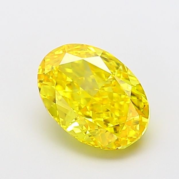 Loose Diamond - OVAL 2.67ct Fancy Vivid Yellow VVS2: Loose Diamond - OVAL 2.67ct Fancy Vivid Yellow VVS2 Source: This is a real non-mined Diamond that has been grown in a lab Shape: OVAL Carats: 2.67 Color: Fancy Vivid Yellow Certification: NONE Video: