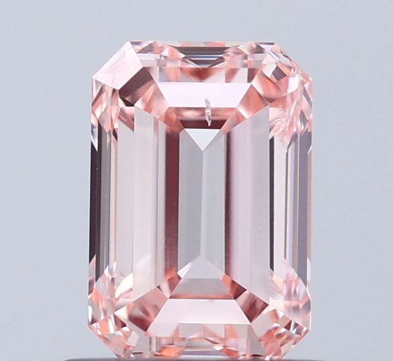 Loose Diamond - EMERALD 1.0ct Fancy Pinkish Brown SI1: Loose Diamond - EMERALD 1.0ct Fancy Pinkish Brown SI1 Source: This is a real non-mined Diamond that has been grown in a lab Shape: EMERALD Carats: 1.0 Color: Fancy Pinkish Brown Certification: IGI Vid