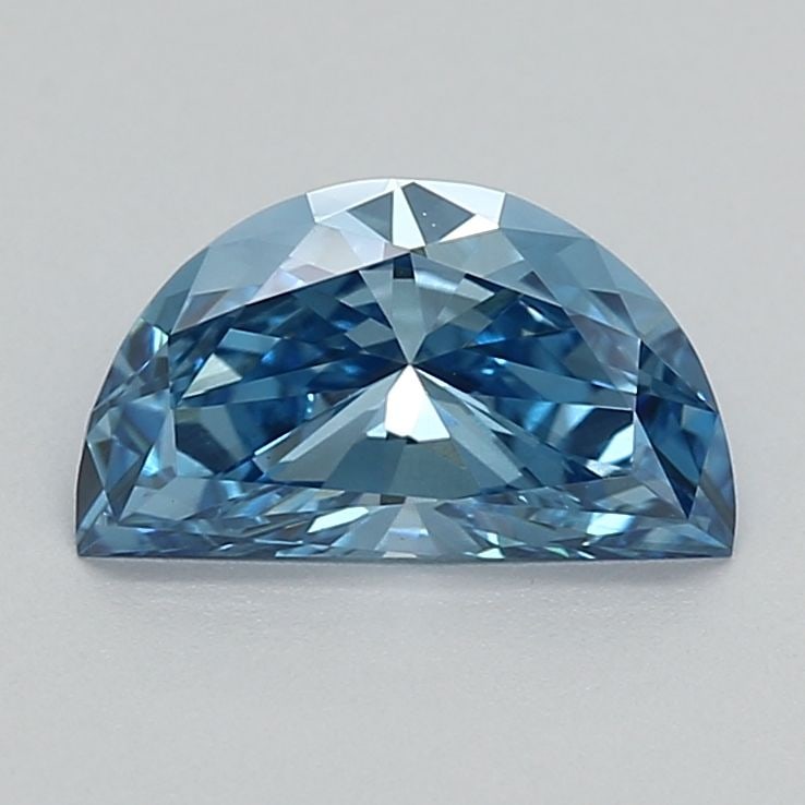 Loose Diamond - HALF MOON 0.81ct Fancy Vivid Blue VS1: Loose Diamond - HALF MOON 0.81ct Fancy Vivid Blue VS1 Source: This is a real non-mined Diamond that has been grown in a lab Shape: HALF MOON Carats: 0.81 Color: Fancy Vivid Blue Certification: NONE Ad