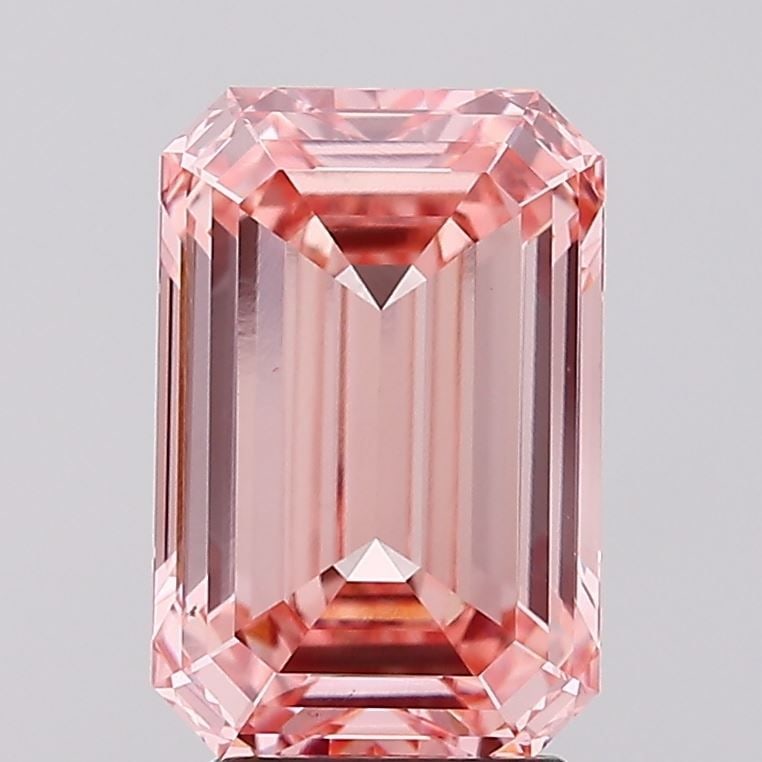Loose Diamond - EMERALD 3.73ct Fancy Vivid Pink VS1: Loose Diamond - EMERALD 3.73ct Fancy Vivid Pink VS1 Source: This is a real non-mined Diamond that has been grown in a lab Shape: EMERALD Carats: 3.73 Color: Fancy Vivid Pink Certification: IGI Video: