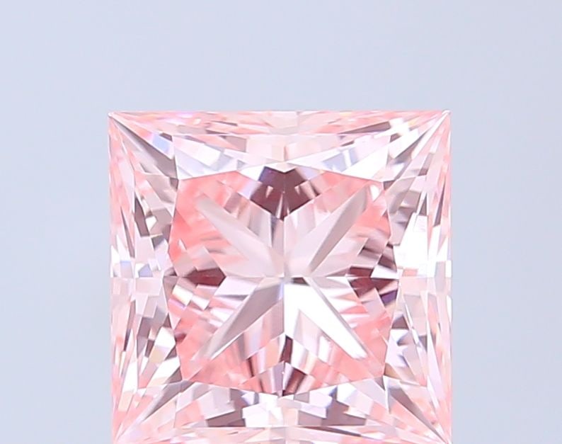Loose Diamond - PRINCESS 4.07ct Fancy Vivid Pink VVS2: Loose Diamond - PRINCESS 4.07ct Fancy Vivid Pink VVS2 Source: This is a real non-mined Diamond that has been grown in a lab Shape: PRINCESS Carats: 4.07 Color: Fancy Vivid Pink Certification: IGI Vide