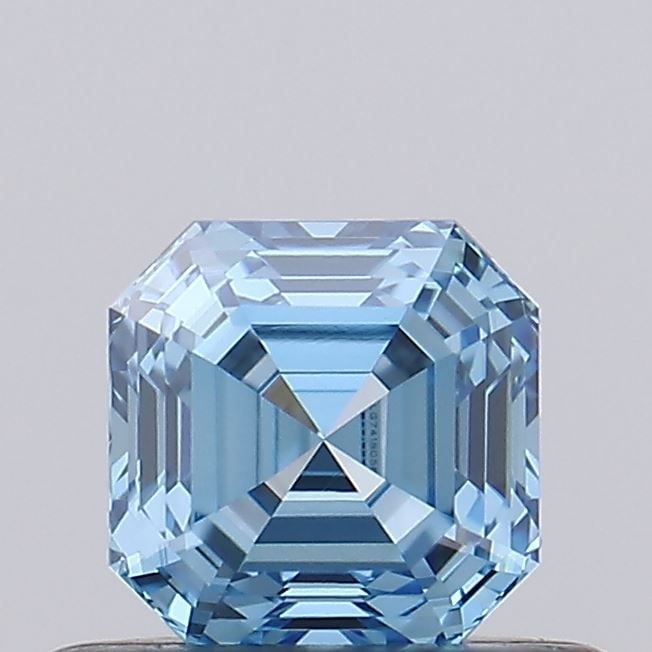 Loose Diamond - ASSCHER 0.52ct Fancy Vivid Blue VVS2: Loose Diamond - ASSCHER 0.52ct Fancy Vivid Blue VVS2 Source: This is a real non-mined Diamond that has been grown in a lab Shape: ASSCHER Carats: 0.52 Color: Fancy Vivid Blue Certification: IGI Video: