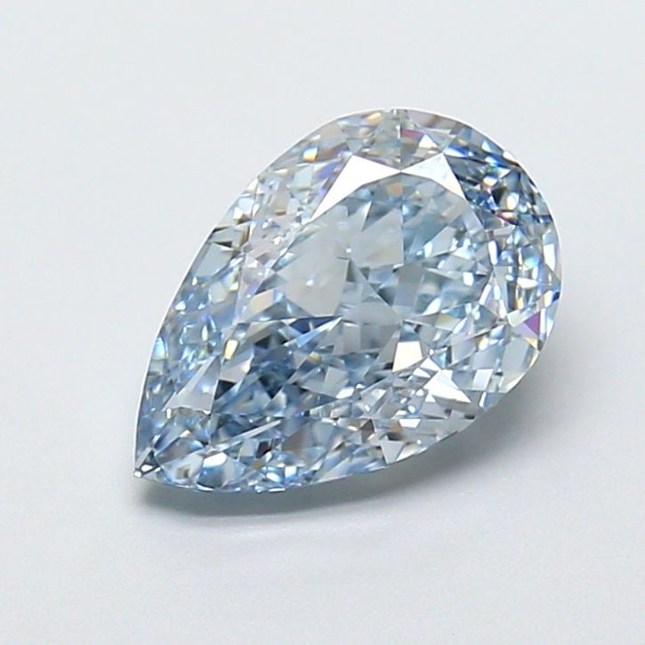 Loose Diamond - PEAR 2.39ct Fancy Vivid Blue VVS1: Loose Diamond - PEAR 2.39ct Fancy Vivid Blue VVS1 Source: This is a real non-mined Diamond that has been grown in a lab Shape: PEAR Carats: 2.39 Color: Fancy Vivid Blue Certification: IGI Video: