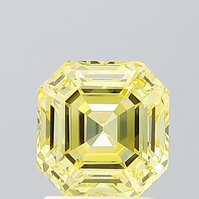 Loose Diamond - SQUARE EMERALD 1.84ct Fancy Vivid Yellow VVS1: Loose Diamond - SQUARE EMERALD 1.84ct Fancy Vivid Yellow VVS1 Source: This is a real non-mined Diamond that has been grown in a lab Shape: SQUARE EMERALD Carats: 1.84 Color: Fancy Vivid Yellow Certifi