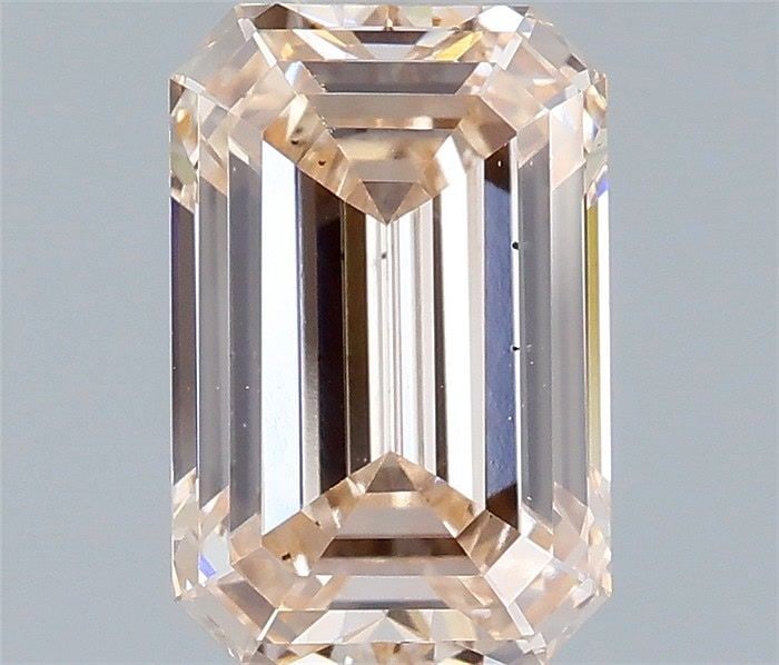 Loose Diamond - EMERALD 1.51ct Fancy Light Brown Pink VS2: Loose Diamond - EMERALD 1.51ct Fancy Light Brown Pink VS2 Source: This is a real non-mined Diamond that has been grown in a lab Shape: EMERALD Carats: 1.51 Color: Fancy Light Brown Pink Certification: