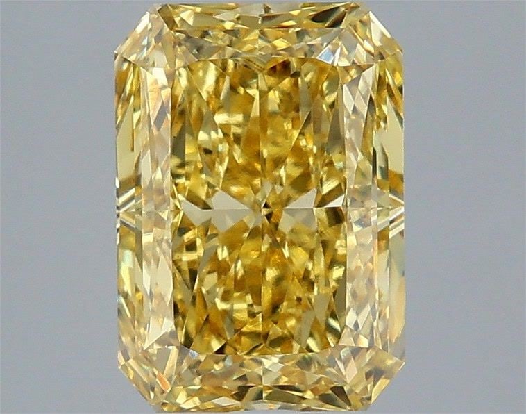 Loose Diamond - RADIANT 3.08ct Fancy Vivid Yellow VS1: Loose Diamond - RADIANT 3.08ct Fancy Vivid Yellow VS1 Source: This is a real non-mined Diamond that has been grown in a lab Shape: RADIANT Carats: 3.08 Color: Fancy Vivid Yellow Certification: IGI Vid
