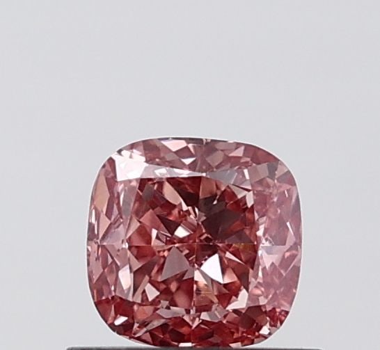Loose Diamond - CUSHION MODIFIED 0.61ct Fancy Vivid Pink VS1: Loose Diamond - CUSHION MODIFIED 0.61ct Fancy Vivid Pink VS1 Source: This is a real non-mined Diamond that has been grown in a lab Shape: CUSHION MODIFIED Carats: 0.61 Color: Fancy Vivid Pink Certific