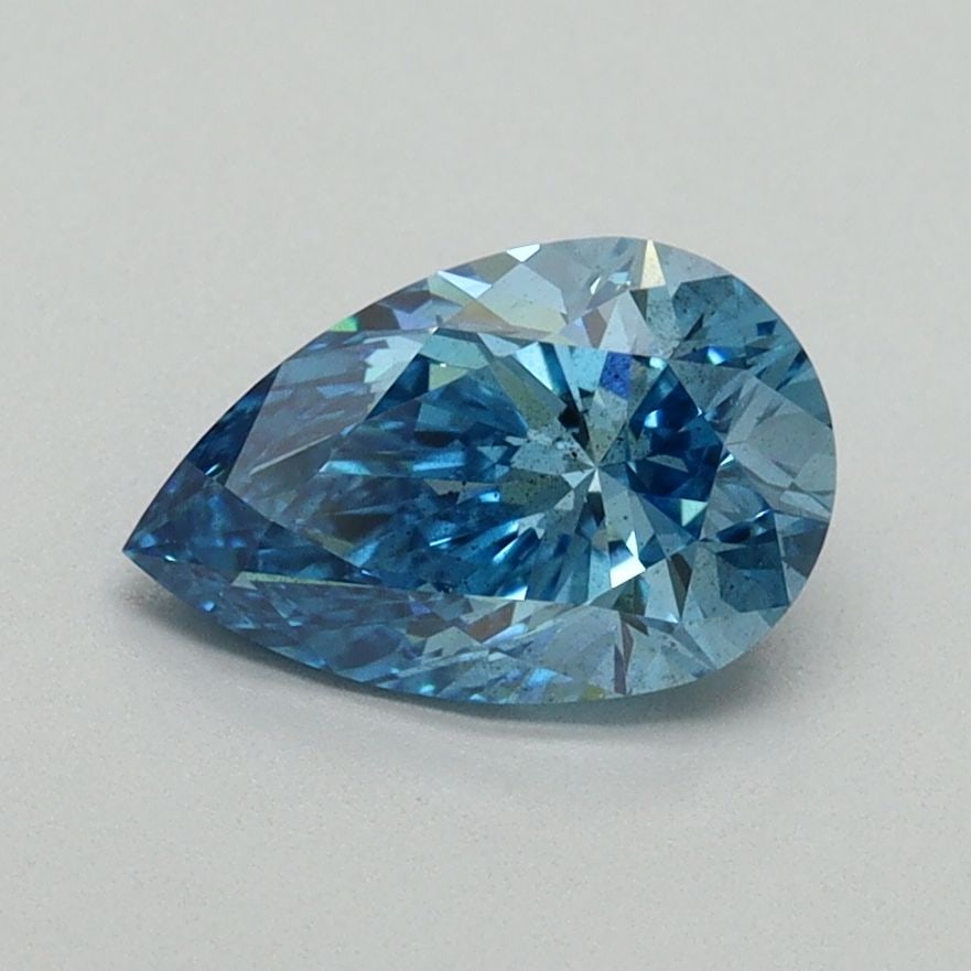Loose Diamond - PEAR 1.08ct Fancy Vivid Blue SI1: Loose Diamond - PEAR 1.08ct Fancy Vivid Blue SI1 Source: This is a real non-mined Diamond that has been grown in a lab Shape: PEAR Carats: 1.08 Color: Fancy Vivid Blue Certification: IGI Video: