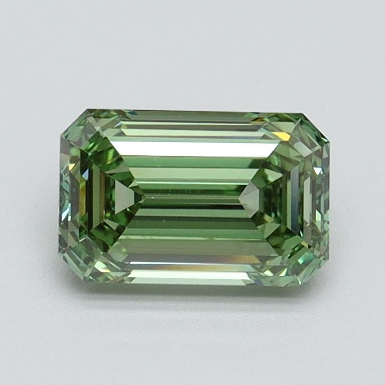 Loose Diamond - EMERALD 1.0ct Fancy Vivid Green VS1: Loose Diamond - EMERALD 1.0ct Fancy Vivid Green VS1 Source: This is a real non-mined Diamond that has been grown in a lab Shape: EMERALD Carats: 1.0 Color: Fancy Vivid Green Certification: IGI Video: