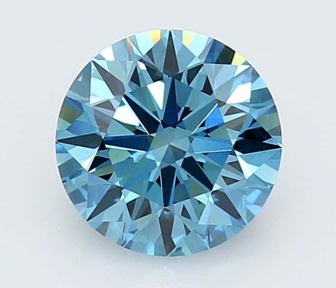 Ideal Loose Diamond - ROUND 2.39ct Fancy Vivid Blue VVS2: Ideal Loose Diamond - ROUND 2.39ct Fancy Vivid Blue VVS2 Source: This is a real non-mined Diamond that has been grown in a lab Shape: ROUND Carats: 2.39 Color: Fancy Vivid Blue Certification: IGI Vide