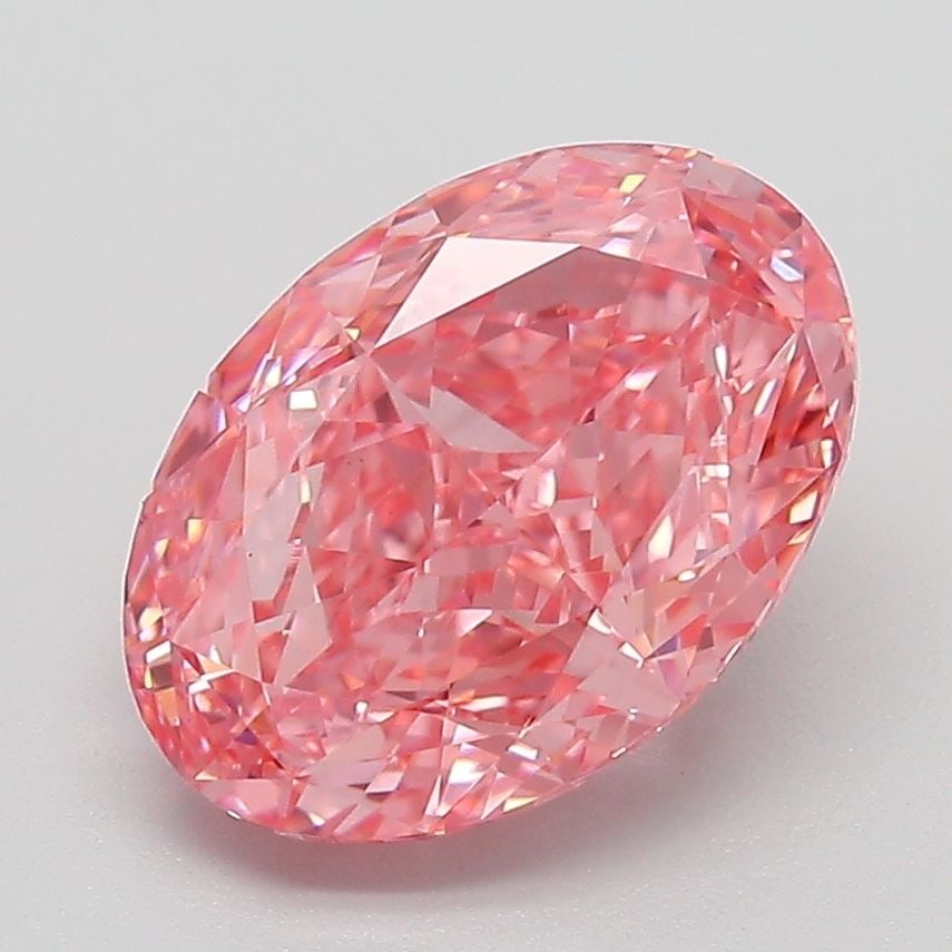 Loose Diamond - OVAL 3.04ct Fancy Vivid Pink VS1: Loose Diamond - OVAL 3.04ct Fancy Vivid Pink VS1 Source: This is a real non-mined Diamond that has been grown in a lab Shape: OVAL Carats: 3.04 Color: Fancy Vivid Pink Certification: IGI Video: Video