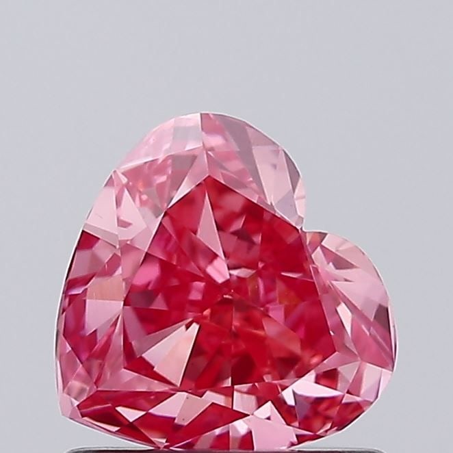 Loose Diamond - HEART 0.8ct Fancy Vivid Pink VS1: Loose Diamond - HEART 0.8ct Fancy Vivid Pink VS1 Source: This is a real non-mined Diamond that has been grown in a lab Shape: HEART Carats: 0.8 Color: Fancy Vivid Pink Certification: IGI Video: Video