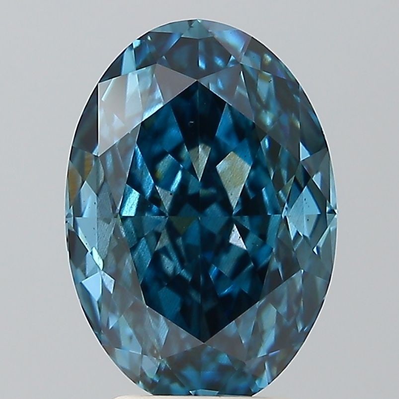 Loose Diamond - OVAL 3.83ct Fancy Vivid Blue SI1: Loose Diamond - OVAL 3.83ct Fancy Vivid Blue SI1 Source: This is a real non-mined Diamond that has been grown in a lab Shape: OVAL Carats: 3.83 Color: Fancy Vivid Blue Certification: IGI Video:
