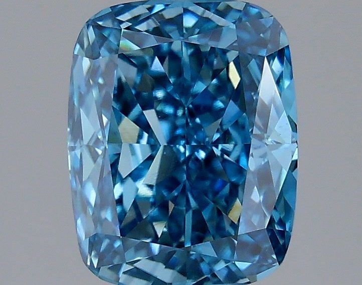 Loose Diamond - CUSHION MODIFIED 2.55ct Fancy Vivid Blue VS1: Loose Diamond - CUSHION MODIFIED 2.55ct Fancy Vivid Blue VS1 Source: This is a real non-mined Diamond that has been grown in a lab Shape: CUSHION MODIFIED Carats: 2.55 Color: Fancy Vivid Blue Certific