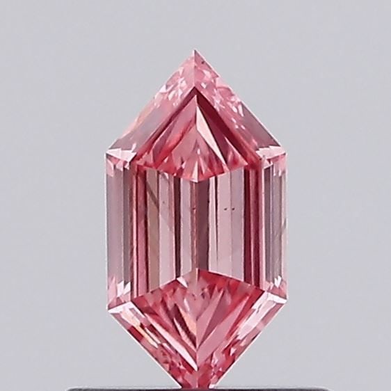 Loose Diamond - HEXAGONAL 0.39ct Fancy Vivid Pink VS2: Loose Diamond - HEXAGONAL 0.39ct Fancy Vivid Pink VS2 Source: This is a real non-mined Diamond that has been grown in a lab Shape: HEXAGONAL Carats: 0.39 Color: Fancy Vivid Pink Certification: NONE Vi