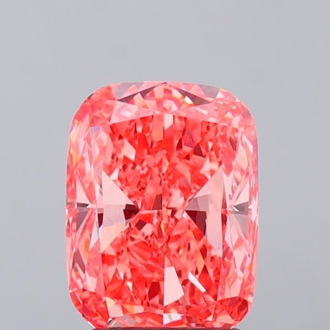 Loose Diamond - CUSHION MODIFIED 2.02ct Fancy Vivid Pink VS1: Loose Diamond - CUSHION MODIFIED 2.02ct Fancy Vivid Pink VS1 Source: This is a real non-mined Diamond that has been grown in a lab Shape: CUSHION MODIFIED Carats: 2.02 Color: Fancy Vivid Pink Certific
