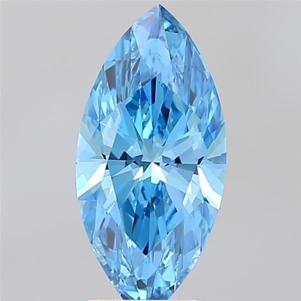 Loose Diamond - MARQUISE 2.01ct Fancy Vivid Blue VS2: Loose Diamond - MARQUISE 2.01ct Fancy Vivid Blue VS2 Source: This is a real non-mined Diamond that has been grown in a lab Shape: MARQUISE Carats: 2.01 Color: Fancy Vivid Blue Certification: IGI Video