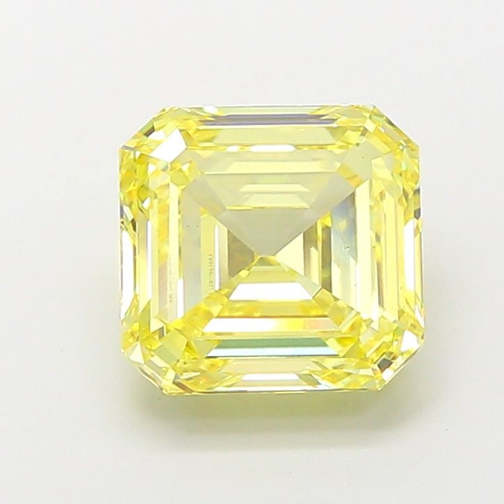 Loose Diamond - ASSCHER 3.52ct Fancy Intense Yellow VS1: Loose Diamond - ASSCHER 3.52ct Fancy Intense Yellow VS1 Source: This is a real non-mined Diamond that has been grown in a lab Shape: ASSCHER Carats: 3.52 Color: Fancy Intense Yellow Certification: IGI
