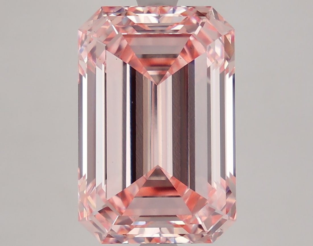 Loose Diamond - EMERALD 7.1ct Fancy Intense Pink VS2: Loose Diamond - EMERALD 7.1ct Fancy Intense Pink VS2 Source: This is a real non-mined Diamond that has been grown in a lab Shape: EMERALD Carats: 7.1 Color: Fancy Intense Pink Certification: IGI Video