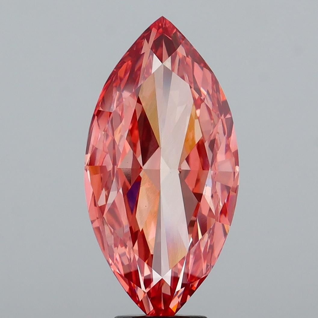 Loose Diamond - MARQUISE 10.08ct Fancy Vivid Pink VVS2: Loose Diamond - MARQUISE 10.08ct Fancy Vivid Pink VVS2 Source: This is a real non-mined Diamond that has been grown in a lab Shape: MARQUISE Carats: 10.08 Color: Fancy Vivid Pink Certification: IGI Ad