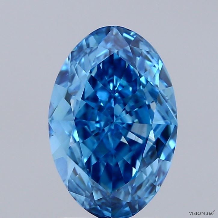 Loose Diamond - OVAL 1.99ct Fancy Vivid Blue VS1: Loose Diamond - OVAL 1.99ct Fancy Vivid Blue VS1 Source: This is a real non-mined Diamond that has been grown in a lab Shape: OVAL Carats: 1.99 Color: Fancy Vivid Blue Certification: IGI Video: